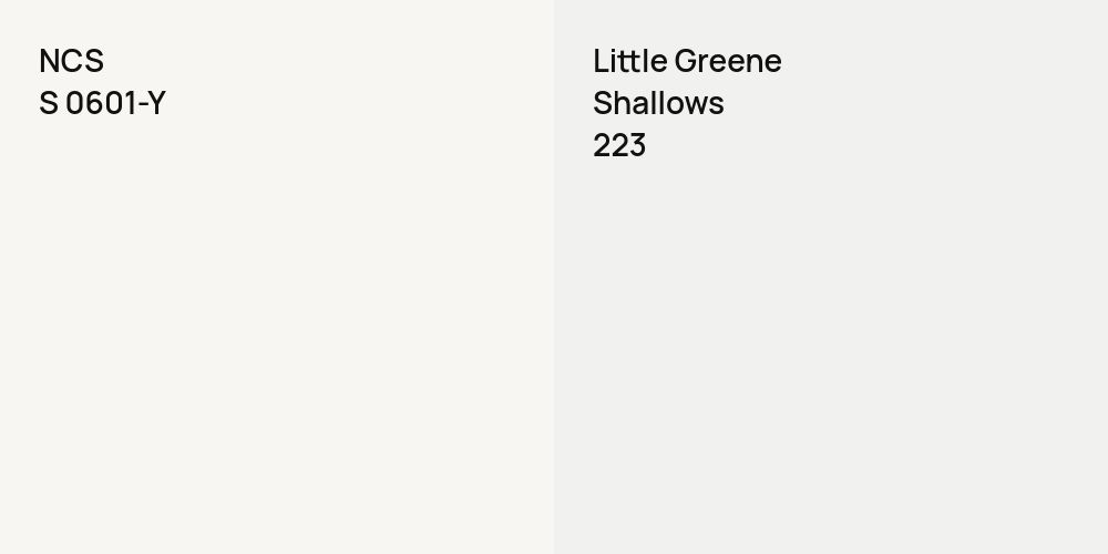 NCS S 0601-Y vs. Little Greene Shallows