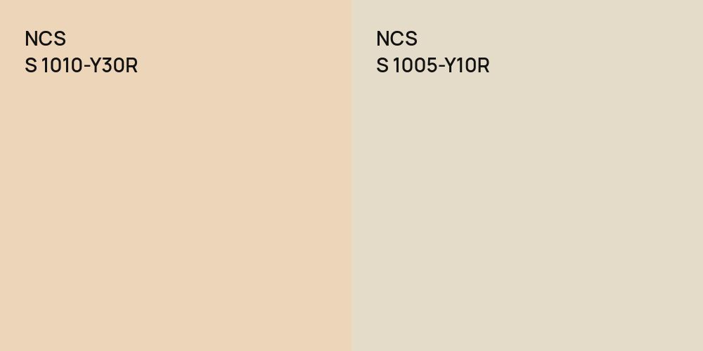 NCS S 1010-Y30R vs. NCS S 1005-Y10R