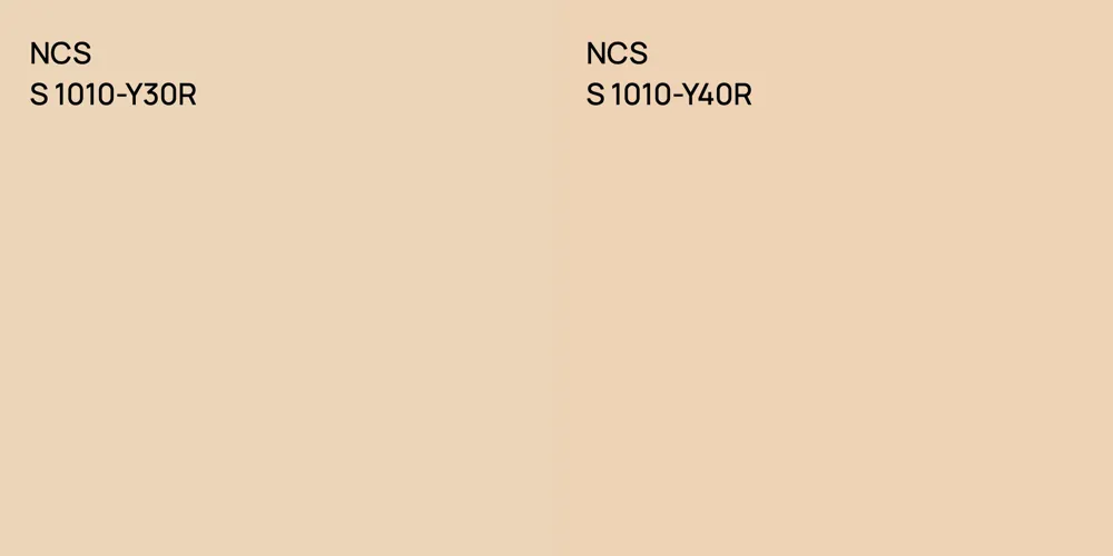 NCS S 1010-Y30R vs. NCS S 1010-Y40R