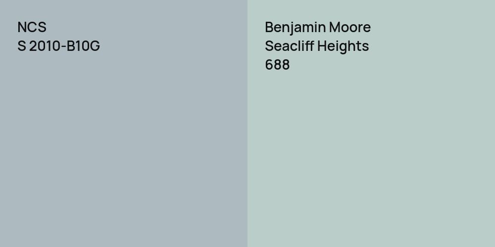 NCS S 2010-B10G vs. Benjamin Moore Seacliff Heights