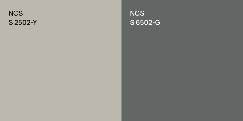 NCS S 2502-Y vs. NCS S 6502-G