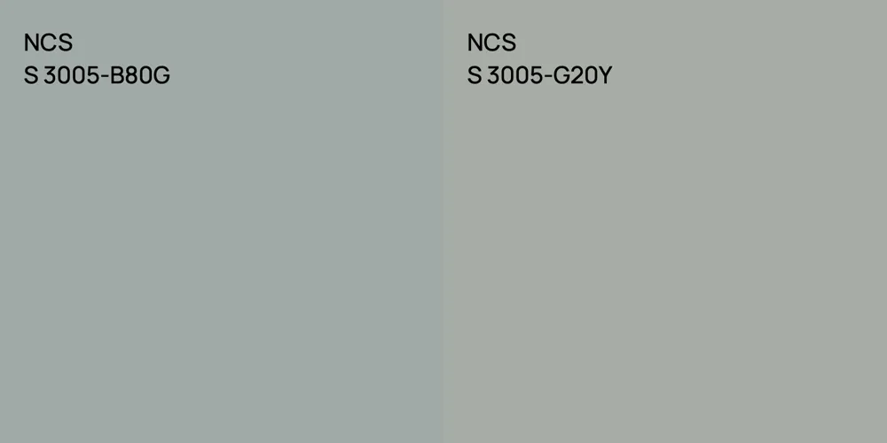 NCS S 3005-B80G vs. NCS S 3005-G20Y