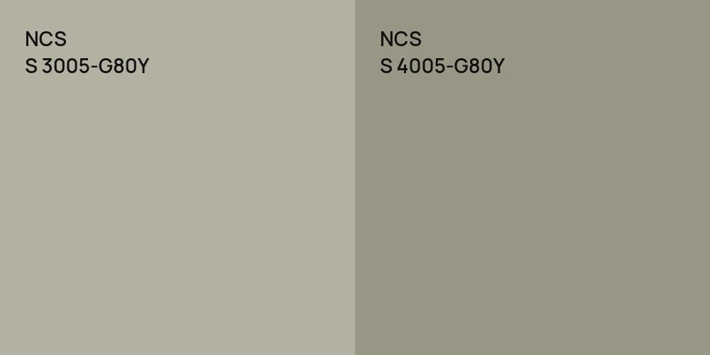 NCS S 3005-G80Y vs. NCS S 4005-G80Y