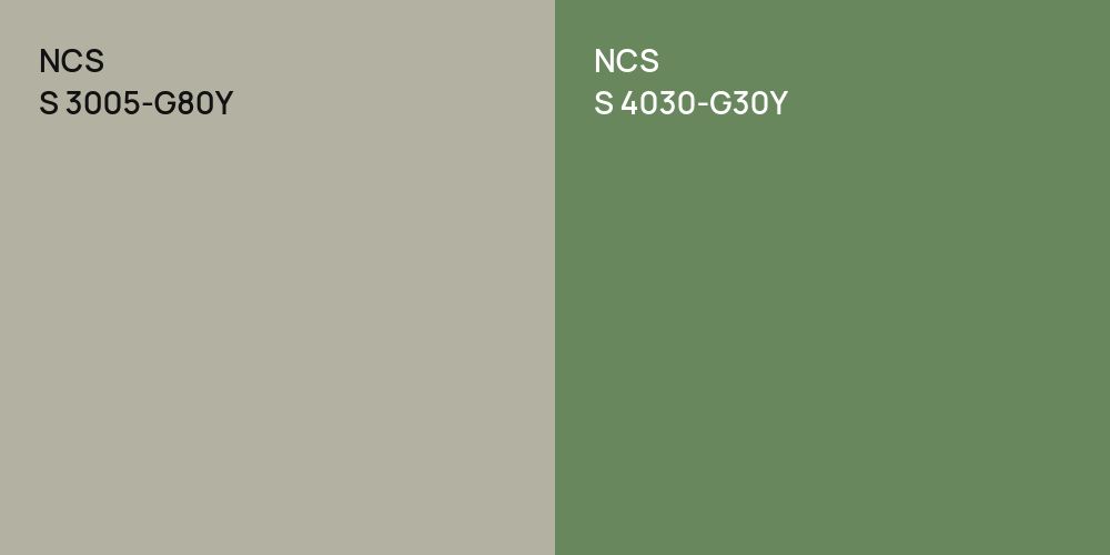 NCS S 3005-G80Y vs. NCS S 4030-G30Y