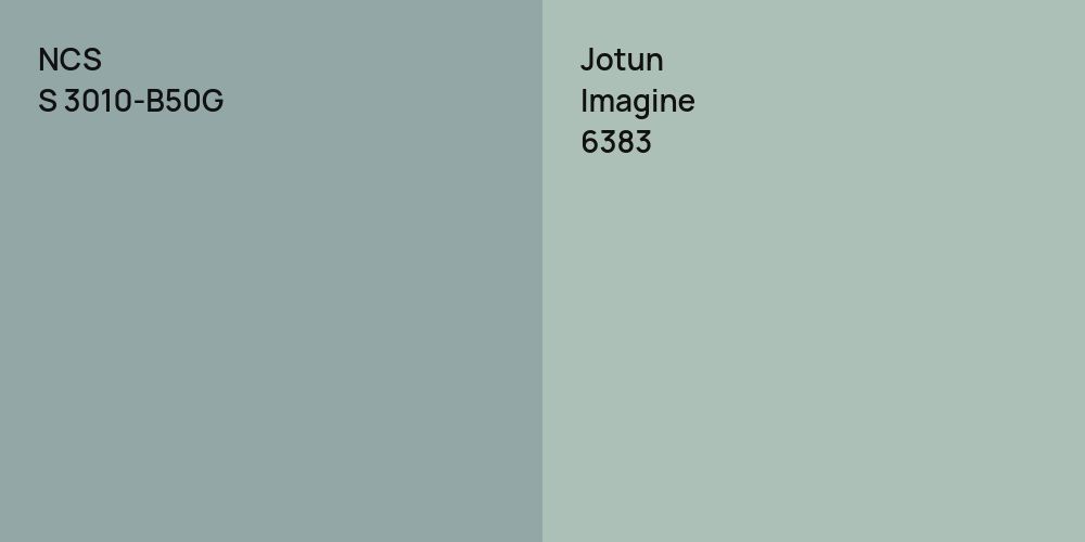 NCS S 3010-B50G vs. Jotun Imagine