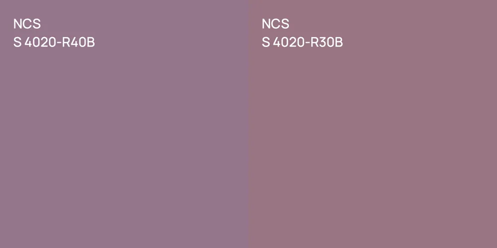 S4030 R40b NCS S 4020-R40B vs. NCS S 4020-R30B comparison