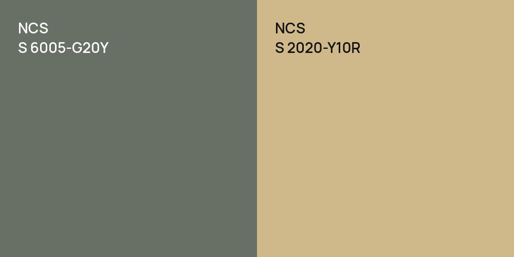 NCS S 6005-G20Y vs. NCS S 2020-Y10R