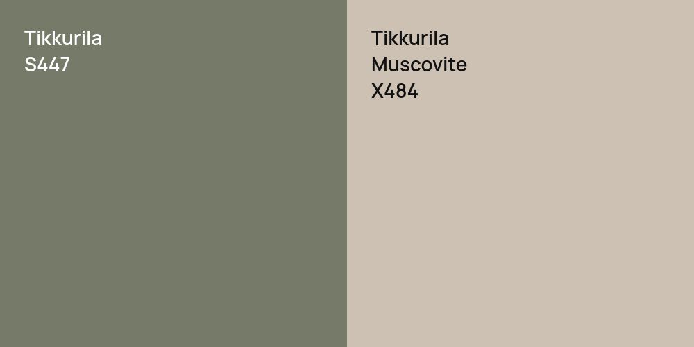 Tikkurila S447 vs. Tikkurila Muscovite