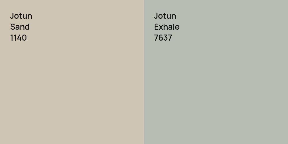 Jotun Sand vs. Jotun Exhale