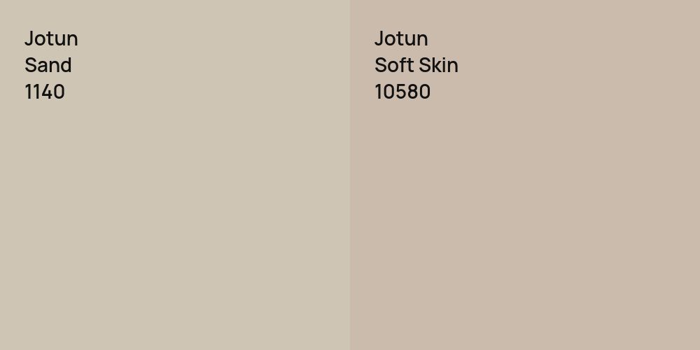 Jotun Sand vs. Jotun Soft Skin