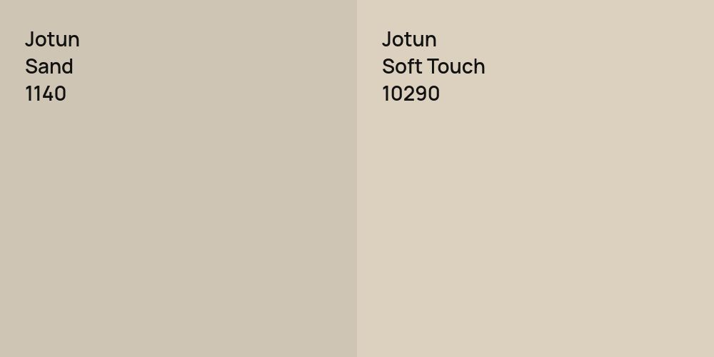 Jotun Sand vs. Jotun Soft Touch