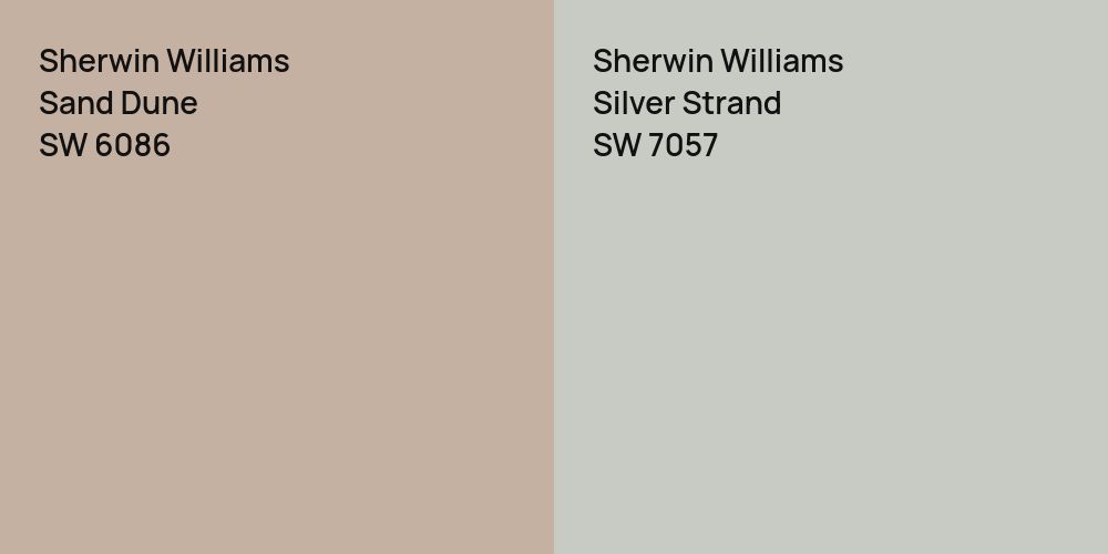 Sherwin Williams Sand Dune vs. Sherwin Williams Silver Strand