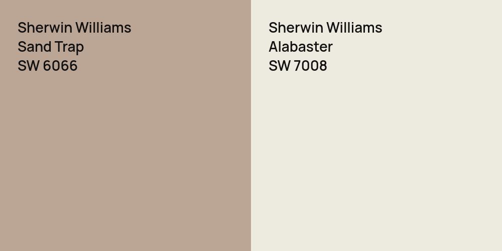 Sherwin Williams Sand Trap vs. Sherwin Williams Alabaster