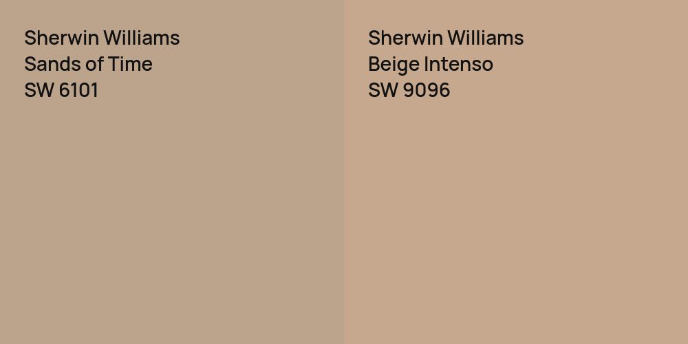 Sherwin Williams Sands of Time vs. Sherwin Williams Beige Intenso