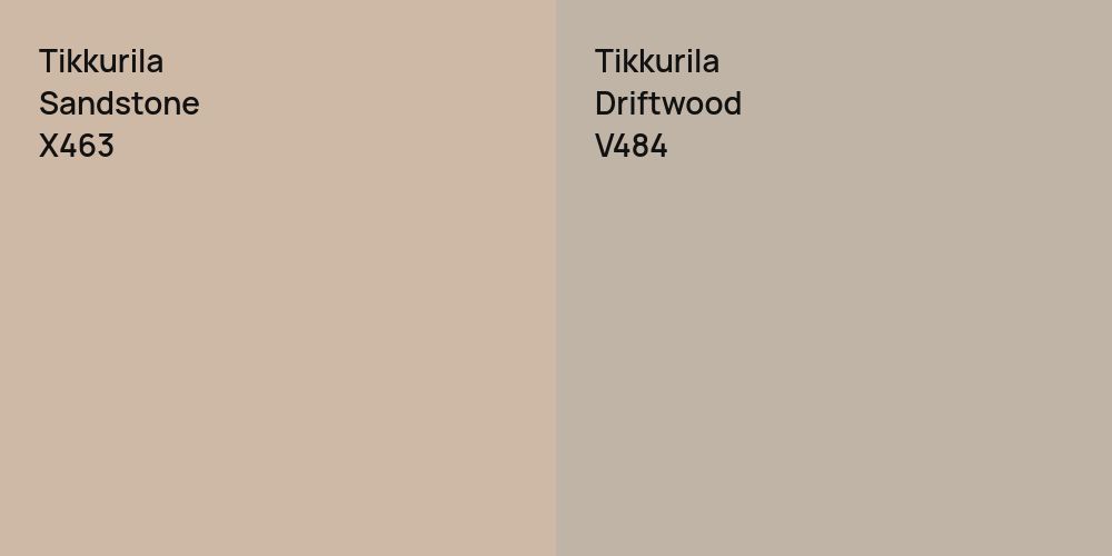 Tikkurila Sandstone vs. Tikkurila Driftwood