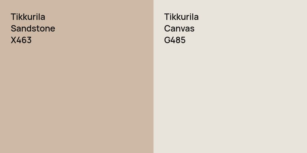 Tikkurila Sandstone vs. Tikkurila Canvas