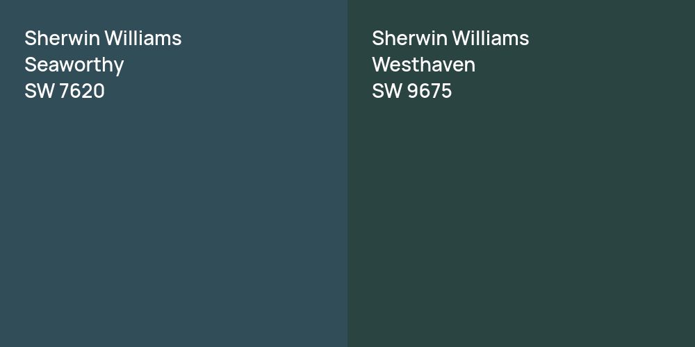 Sherwin Williams Seaworthy vs. Sherwin Williams Westhaven