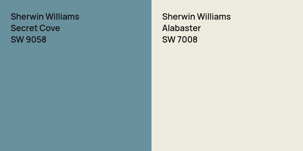 Sherwin Williams Secret Cove vs. Sherwin Williams Alabaster