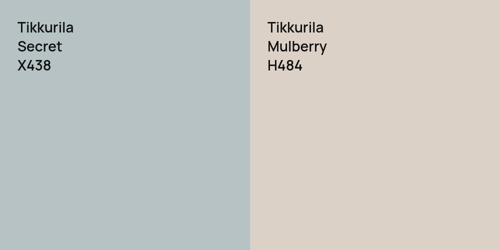 Tikkurila Secret vs. Tikkurila Mulberry