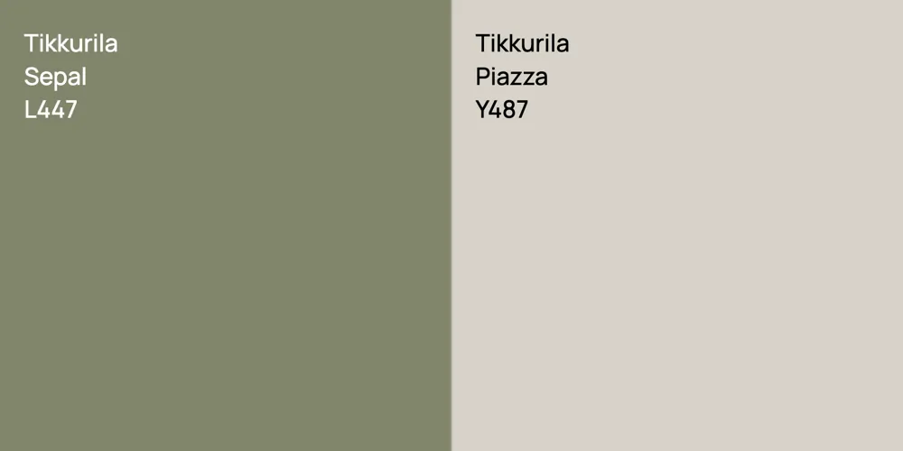 Tikkurila Sepal vs. Tikkurila Piazza