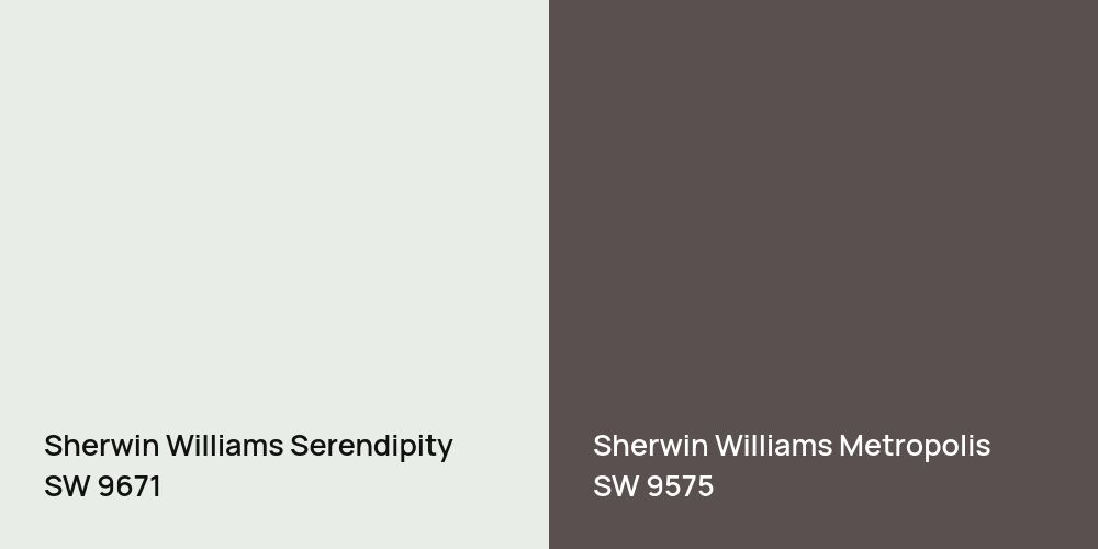 Sherwin Williams Serendipity vs. Sherwin Williams Metropolis