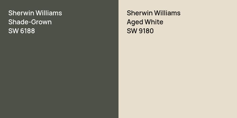 Sherwin Williams Shade-Grown vs. Sherwin Williams Aged White