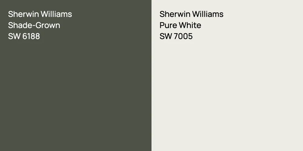 Sherwin Williams Shade-Grown vs. Sherwin Williams Pure White