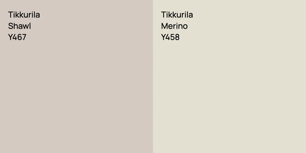 Tikkurila Shawl vs. Tikkurila Merino