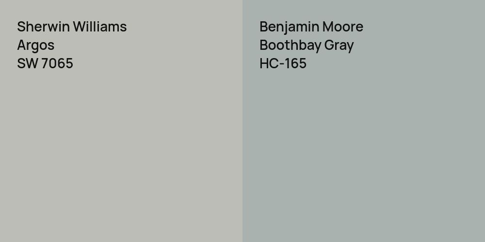 Sherwin Williams Argos vs. Benjamin Moore Boothbay Gray