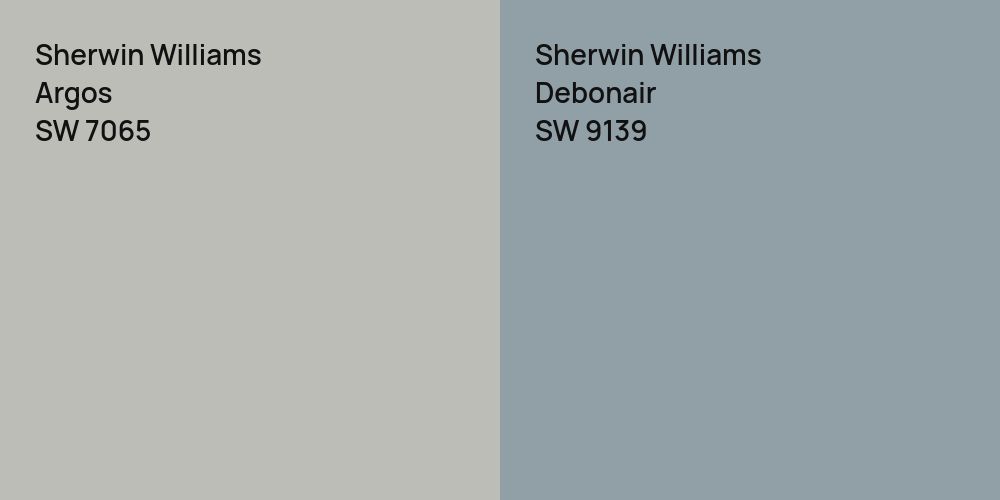 Sherwin Williams Argos vs. Sherwin Williams Debonair