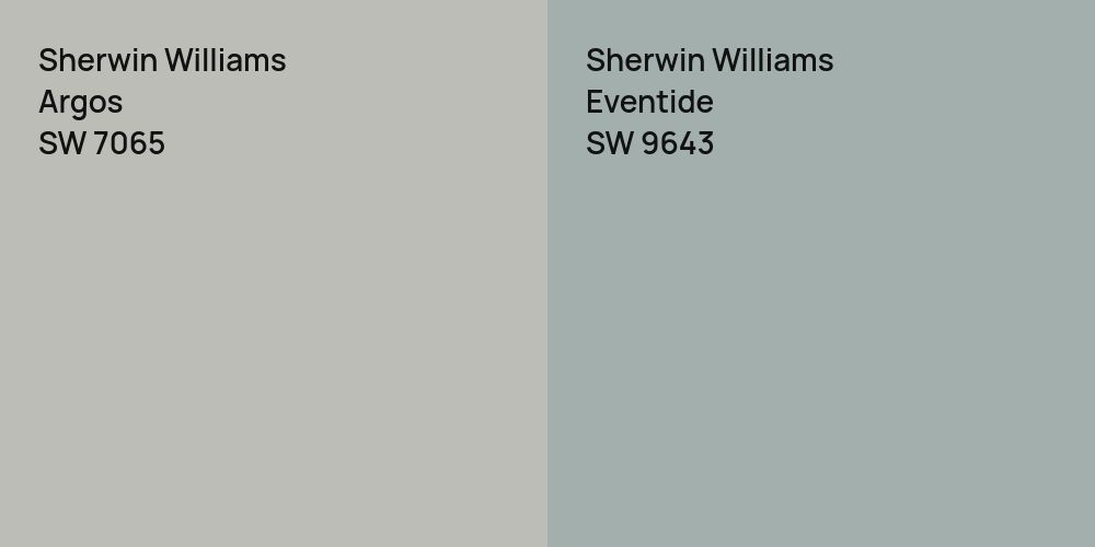 Sherwin Williams Argos vs. Sherwin Williams Eventide