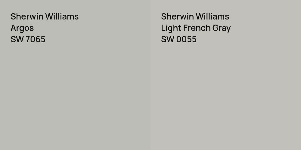 Sherwin Williams Argos vs. Sherwin Williams Light French Gray