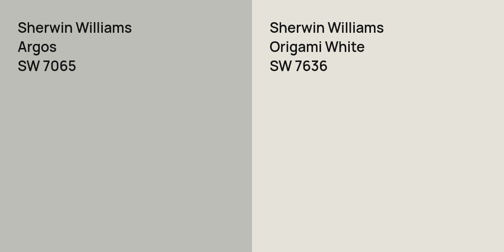 Sherwin Williams Argos vs. Sherwin Williams Origami White