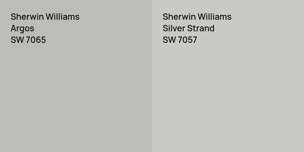 Sherwin Williams Argos vs. Sherwin Williams Silver Strand