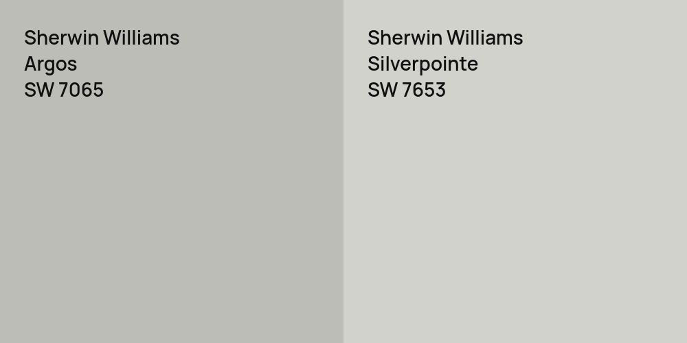 Sherwin Williams Argos vs. Sherwin Williams Silverpointe