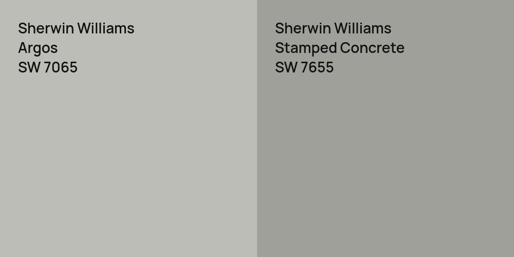 Sherwin Williams Argos vs. Sherwin Williams Stamped Concrete