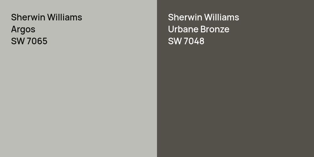 Sherwin Williams Argos vs. Sherwin Williams Urbane Bronze