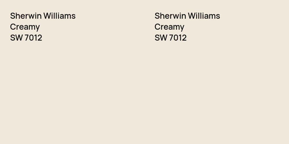 Sherwin Williams Creamy vs. Sherwin Williams Creamy