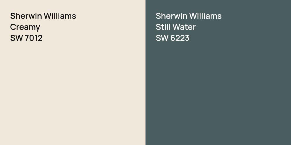 Sherwin Williams Creamy vs. Sherwin Williams Still Water