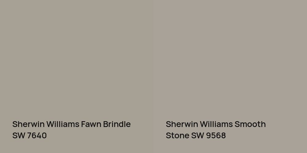 Sherwin Williams Fawn Brindle vs. Sherwin Williams Smooth Stone