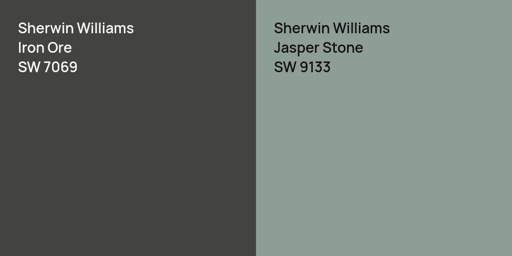 Sherwin Williams Iron Ore vs. Sherwin Williams Jasper Stone