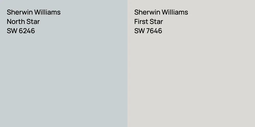 Sherwin Williams North Star vs. Sherwin Williams First Star