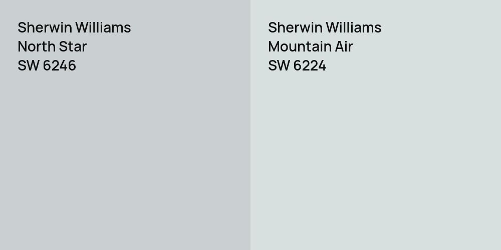 Sherwin Williams North Star vs. Sherwin Williams Mountain Air