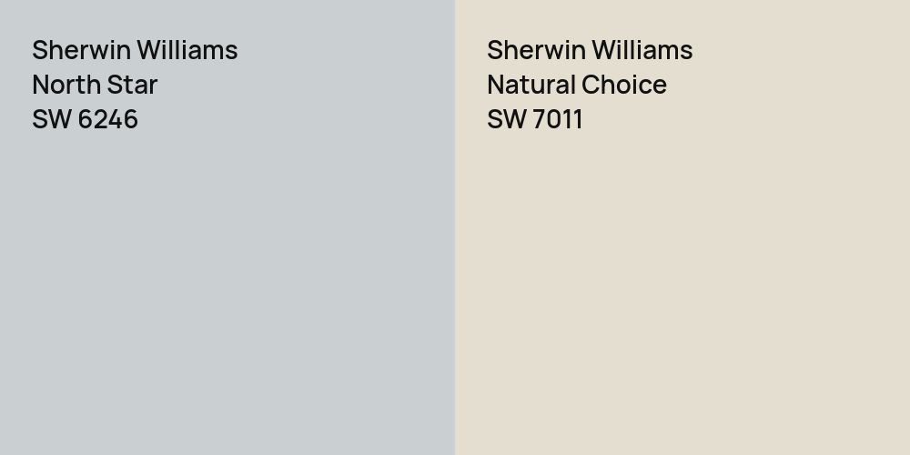 Sherwin Williams North Star vs. Sherwin Williams Natural Choice