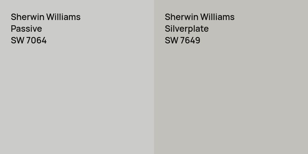 Sherwin Williams Passive vs. Sherwin Williams Silverplate