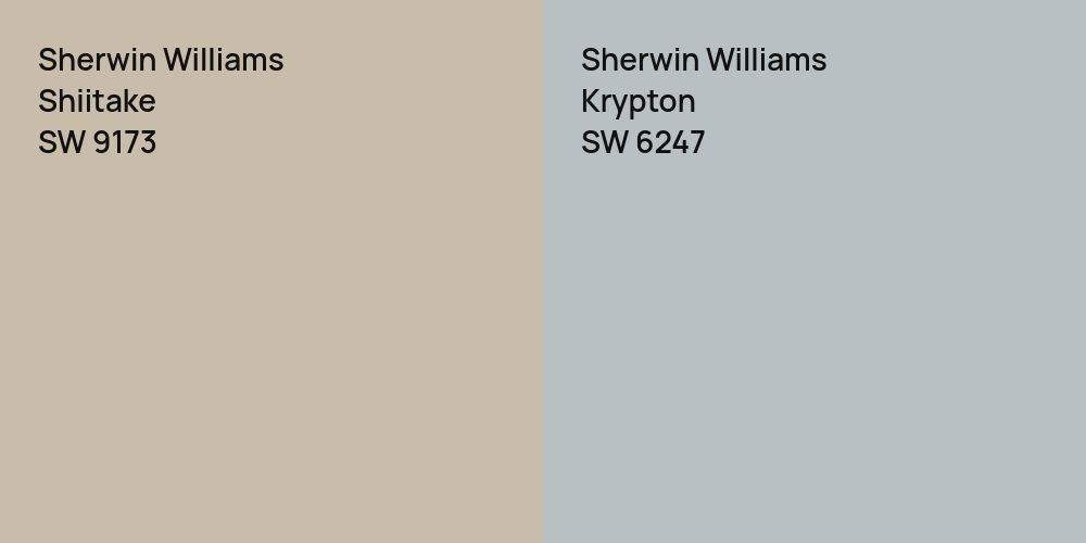 Sherwin Williams Shiitake vs. Sherwin Williams Krypton