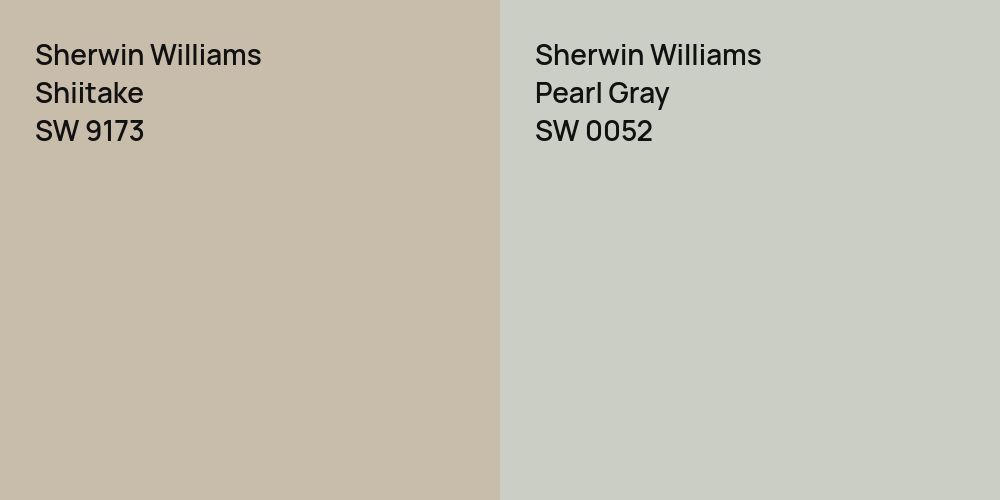 Sherwin Williams Shiitake vs. Sherwin Williams Pearl Gray