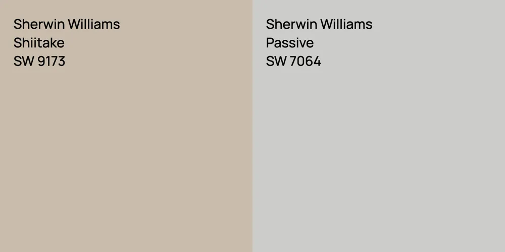 Sherwin Williams Shiitake vs. Sherwin Williams Passive