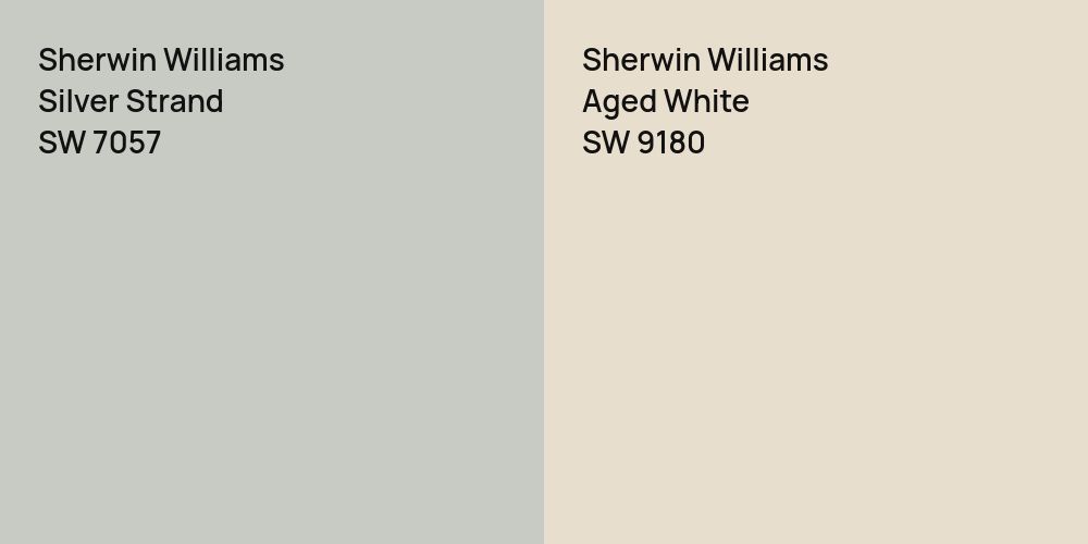 Sherwin Williams Silver Strand vs. Sherwin Williams Aged White