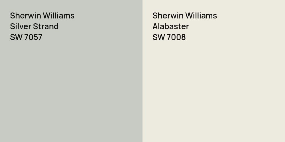 Sherwin Williams Silver Strand vs. Sherwin Williams Alabaster